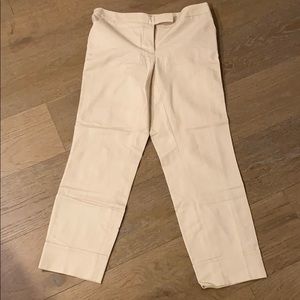 Cynthia Rowley cream work pants